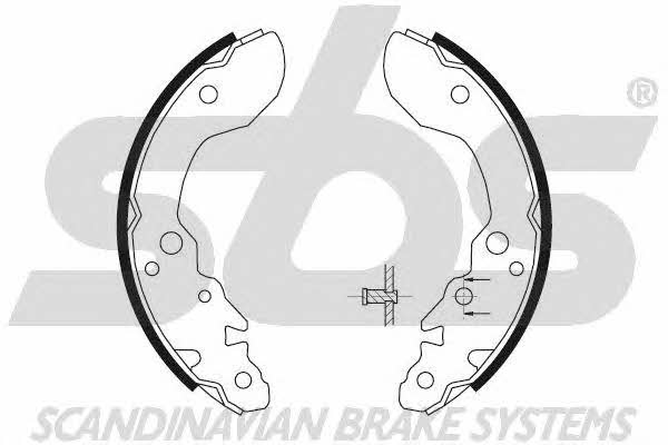 SBS 18492752609 Колодки тормозные барабанные, комплект 18492752609: Отличная цена - Купить в Польше на 2407.PL!