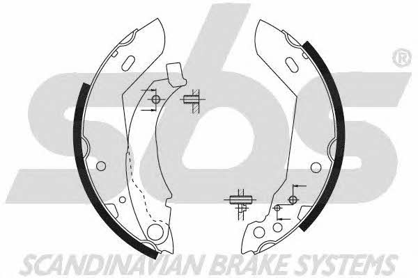 SBS 18492799389 Brake shoe set 18492799389: Buy near me in Poland at 2407.PL - Good price!