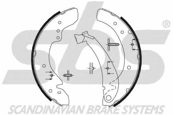 SBS 18492799573 Brake shoe set 18492799573: Buy near me in Poland at 2407.PL - Good price!