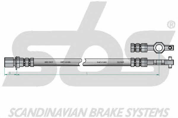 SBS 1330854548 Гальмівний шланг 1330854548: Приваблива ціна - Купити у Польщі на 2407.PL!