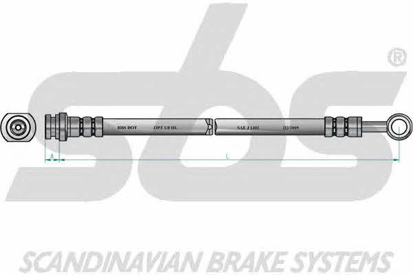 SBS 1330855229 Тормозной шланг 1330855229: Отличная цена - Купить в Польше на 2407.PL!
