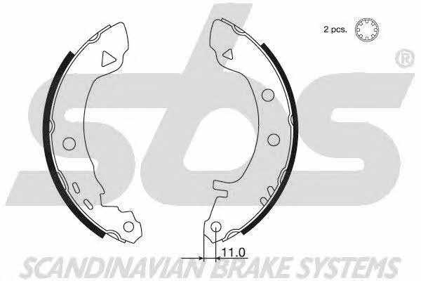 SBS 18492710487 Brake shoe set 18492710487: Buy near me at 2407.PL in Poland at an Affordable price!