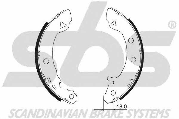 SBS 18492710523 Колодки гальмівні барабанні, комплект 18492710523: Приваблива ціна - Купити у Польщі на 2407.PL!