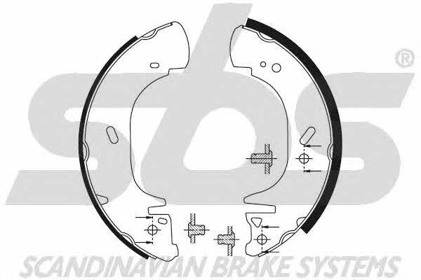 SBS 18492725571 Brake shoe set 18492725571: Buy near me at 2407.PL in Poland at an Affordable price!