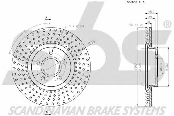 SBS 1815204864 Innenbelüftete Bremsscheibe vorne 1815204864: Kaufen Sie zu einem guten Preis in Polen bei 2407.PL!