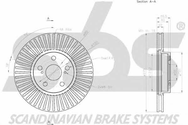 SBS 18152045132 Brake disc 18152045132: Buy near me at 2407.PL in Poland at an Affordable price!