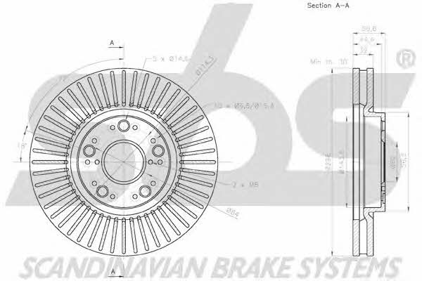 SBS 18152045166 Brake disc 18152045166: Buy near me at 2407.PL in Poland at an Affordable price!