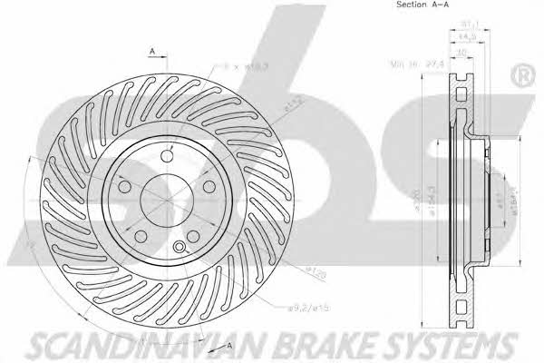 SBS 18152033123 Innenbelüftete Bremsscheibe vorne 18152033123: Kaufen Sie zu einem guten Preis in Polen bei 2407.PL!