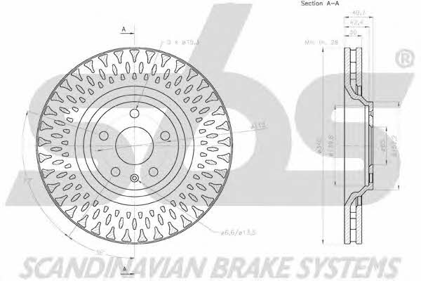 SBS 18152047162 Front brake disc ventilated 18152047162: Buy near me in Poland at 2407.PL - Good price!