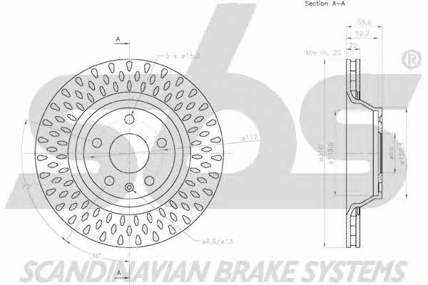 SBS 18152047163 Brake disc 18152047163: Buy near me in Poland at 2407.PL - Good price!