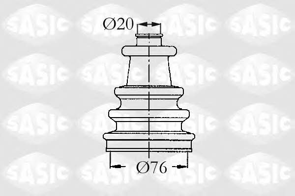 Sasic 4003405 Outer drive shaft boot, kit 4003405: Buy near me in Poland at 2407.PL - Good price!