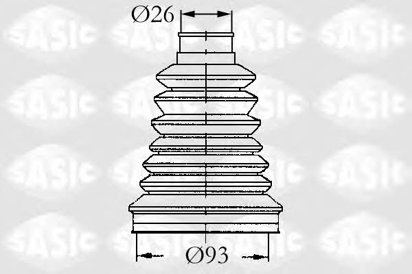 Sasic 4003442 Outer drive shaft boot, kit 4003442: Buy near me in Poland at 2407.PL - Good price!