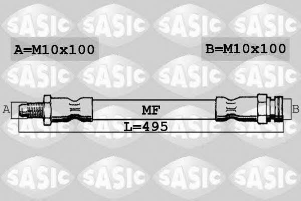 Sasic 6600016 Brake Hose 6600016: Buy near me in Poland at 2407.PL - Good price!