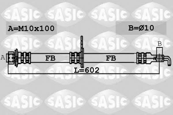 Sasic 6606056 Тормозной шланг 6606056: Отличная цена - Купить в Польше на 2407.PL!