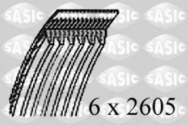 Sasic 1776090 V-ribbed belt 6PK2605 1776090: Buy near me in Poland at 2407.PL - Good price!