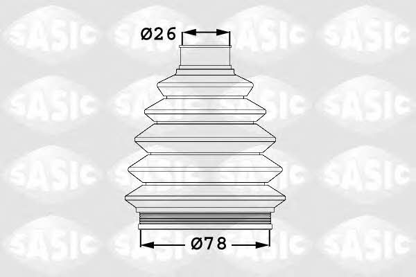 Sasic 1906021 Outer drive shaft boot, kit 1906021: Buy near me at 2407.PL in Poland at an Affordable price!