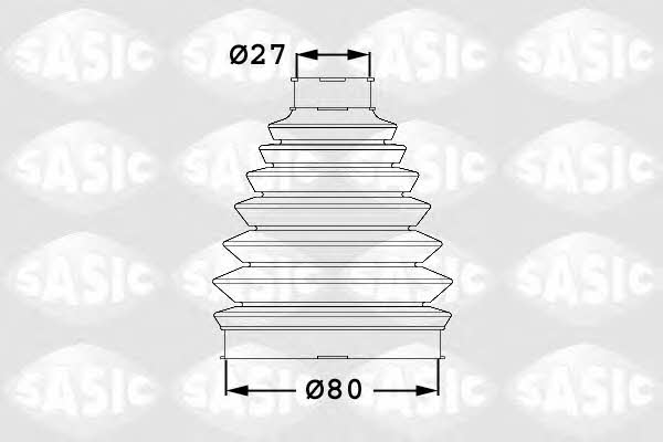 Sasic 1906044 Outer drive shaft boot, kit 1906044: Buy near me in Poland at 2407.PL - Good price!
