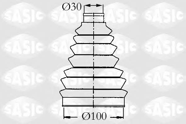 Sasic 2933983 Outer drive shaft boot, kit 2933983: Buy near me in Poland at 2407.PL - Good price!