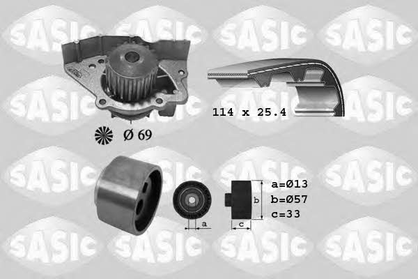 Sasic 3900023 Ремінь ГРМ, комплект з водяним насосом 3900023: Приваблива ціна - Купити у Польщі на 2407.PL!