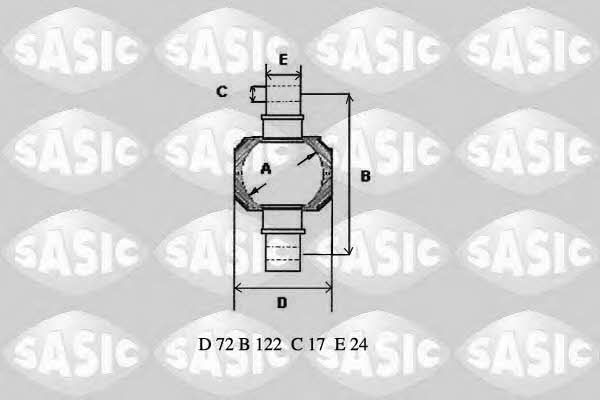 Sasic T771002 Сайлентблоки, комплект T771002: Отличная цена - Купить в Польше на 2407.PL!