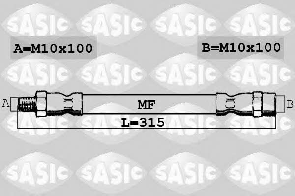 Sasic SBH6390 Гальмівний шланг SBH6390: Приваблива ціна - Купити у Польщі на 2407.PL!