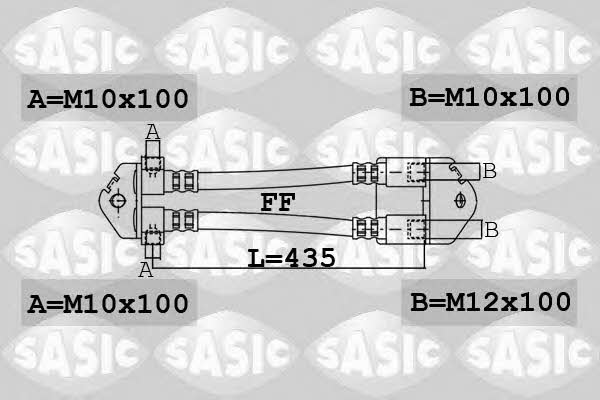 Sasic 6606199 Тормозной шланг 6606199: Отличная цена - Купить в Польше на 2407.PL!