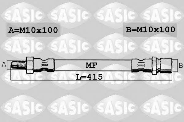 Sasic 6606121 Przewód hamulcowy elastyczny 6606121: Dobra cena w Polsce na 2407.PL - Kup Teraz!