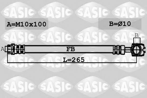 Sasic 6606105 Brake Hose 6606105: Buy near me in Poland at 2407.PL - Good price!