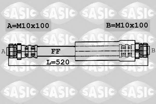 Sasic 6606144 Тормозной шланг 6606144: Отличная цена - Купить в Польше на 2407.PL!