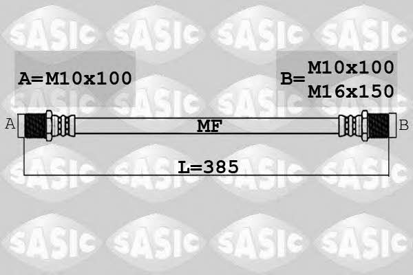 Sasic 6606233 Przewód hamulcowy elastyczny 6606233: Dobra cena w Polsce na 2407.PL - Kup Teraz!