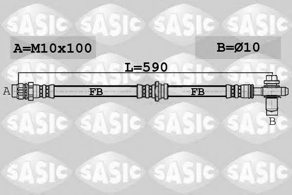 Sasic 6606254 Brake Hose 6606254: Buy near me in Poland at 2407.PL - Good price!