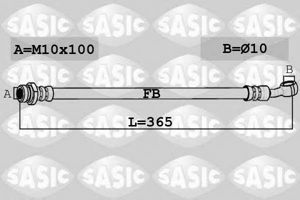 Sasic 6606232 Przewód hamulcowy elastyczny 6606232: Dobra cena w Polsce na 2407.PL - Kup Teraz!