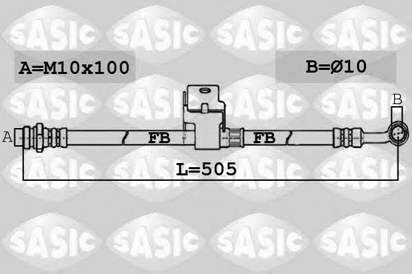 Sasic 6606167 Przewód hamulcowy elastyczny 6606167: Dobra cena w Polsce na 2407.PL - Kup Teraz!