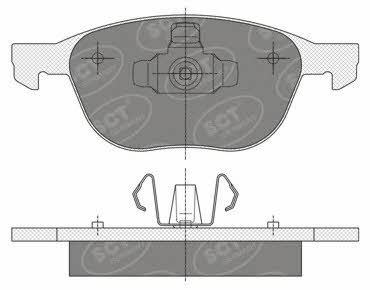 SCT SP 358 PR Тормозные колодки дисковые, комплект SP358PR: Отличная цена - Купить в Польше на 2407.PL!