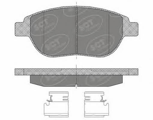 SCT SP 435 PR Гальмівні колодки, комплект SP435PR: Приваблива ціна - Купити у Польщі на 2407.PL!