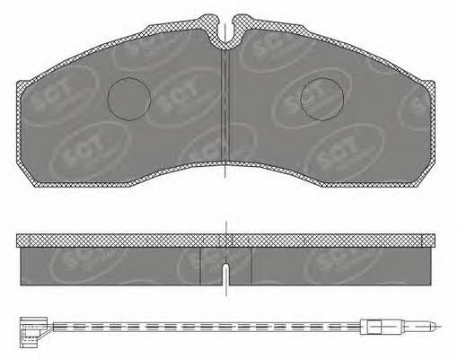 SCT SP 454 PR Brake Pad Set, disc brake SP454PR: Buy near me in Poland at 2407.PL - Good price!