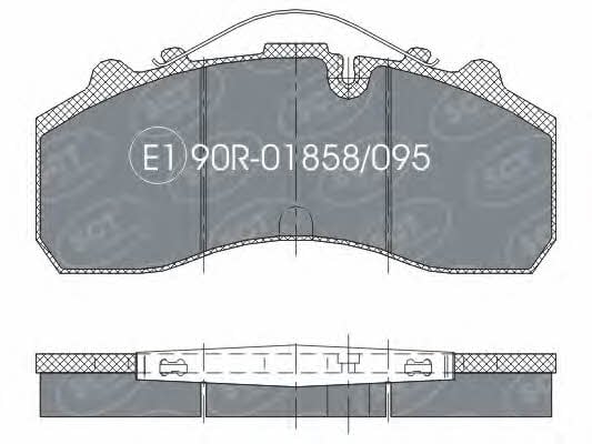 SCT SP 305 PR Brake Pad Set, disc brake SP305PR: Buy near me in Poland at 2407.PL - Good price!