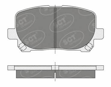 SCT SP 349 PR Тормозные колодки дисковые, комплект SP349PR: Отличная цена - Купить в Польше на 2407.PL!