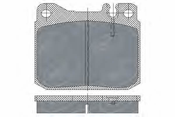 SCT SP 103 PR Brake Pad Set, disc brake SP103PR: Buy near me at 2407.PL in Poland at an Affordable price!