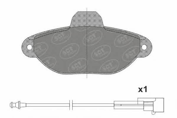 SCT SP 662 PR Тормозные колодки дисковые, комплект SP662PR: Отличная цена - Купить в Польше на 2407.PL!