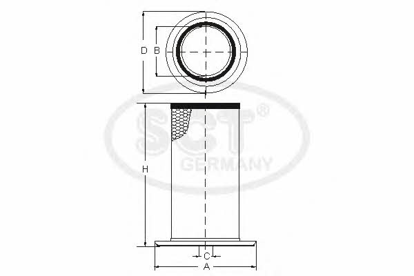 SCT SB 3176 Воздушный фильтр SB3176: Отличная цена - Купить в Польше на 2407.PL!