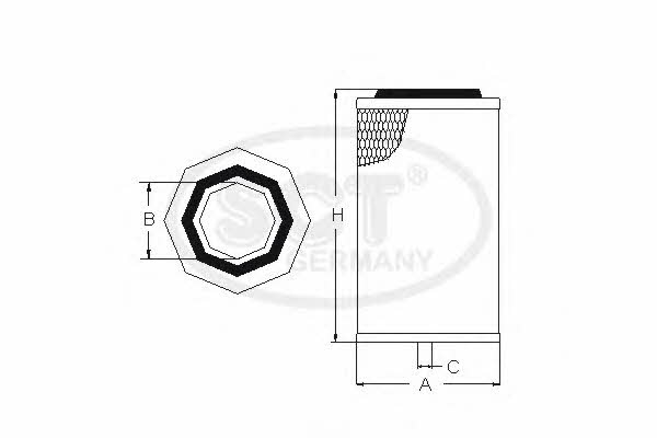 SCT SB 535 Luftfilter SB535: Kaufen Sie zu einem guten Preis in Polen bei 2407.PL!