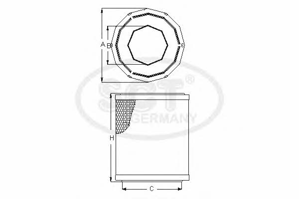 SCT SB 690 Air filter SB690: Buy near me in Poland at 2407.PL - Good price!