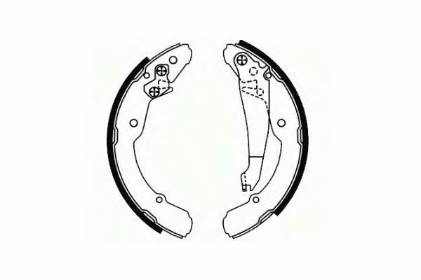 SCT SS 545 Parking brake shoes SS545: Buy near me in Poland at 2407.PL - Good price!