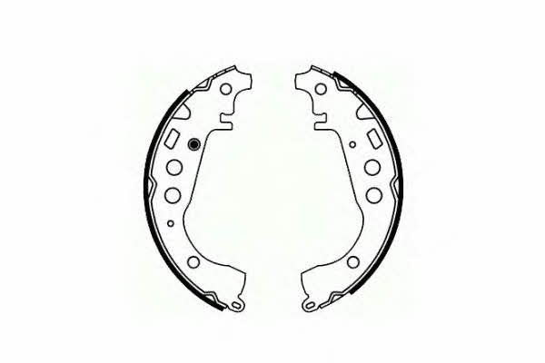 SCT SS 547 Parking brake shoes SS547: Buy near me in Poland at 2407.PL - Good price!
