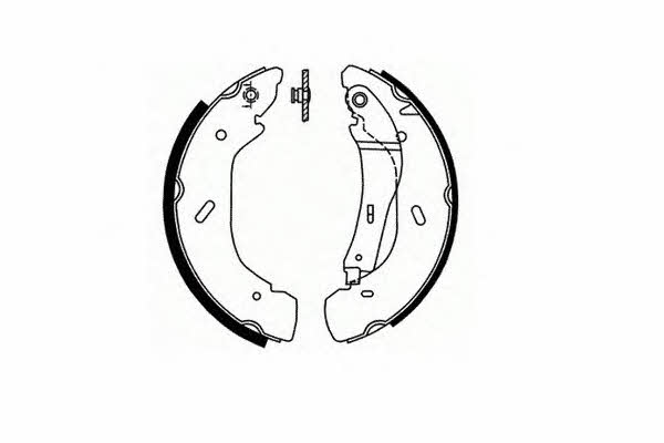 SCT SS 551 Parking brake shoes SS551: Buy near me in Poland at 2407.PL - Good price!