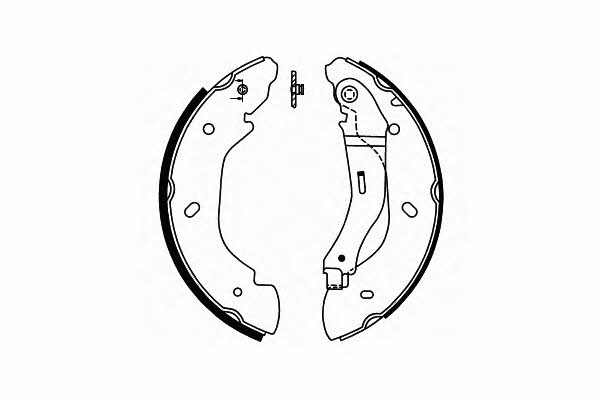 SCT SS 552 Parking brake shoes SS552: Buy near me in Poland at 2407.PL - Good price!