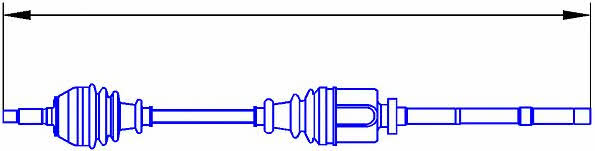 Sercore 12480 Drive shaft 12480: Buy near me in Poland at 2407.PL - Good price!