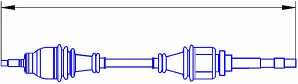 Sercore 12613 Drive shaft 12613: Buy near me in Poland at 2407.PL - Good price!