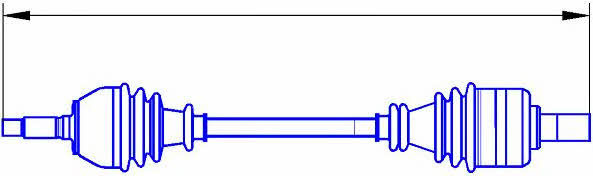 Sercore 12020 Drive shaft 12020: Buy near me in Poland at 2407.PL - Good price!